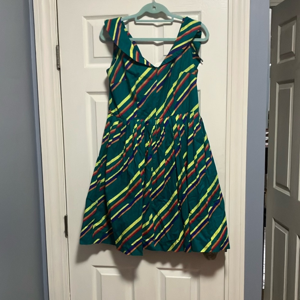 Colorful Striped Cotton Dress